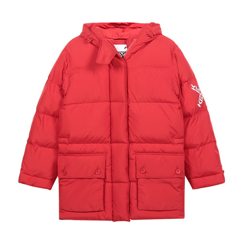 KENZO/高田贤三 女士羽绒服 女士聚酯纤维Little X鸭绒连帽羽绒服外套 2OU067 569