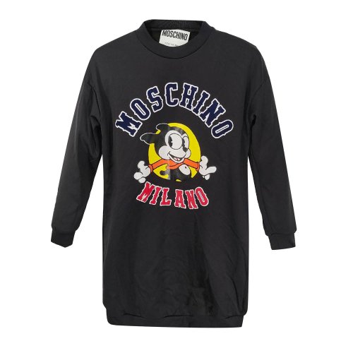 MOSCHINO/莫斯奇诺女装/女士裙装/女士长袖连衣裙黑色EA04540541（瑕疵折扣）