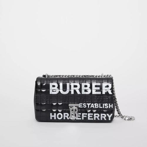  BURBERRY 22年秋冬 女士 Lola - 小号 Horseferry 印花绗缝萝纳包 80216191 预定商品1-3周发货