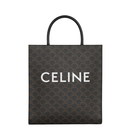 CELINE/赛琳 男士黑色中号垂直印花凯旋门帆布小牛皮斜跨手提包194432CIM.38NO
