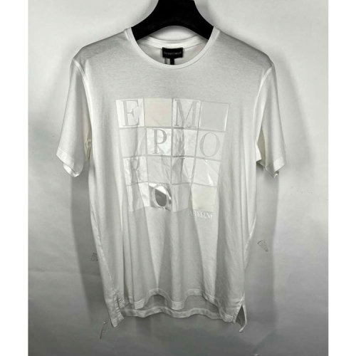 Emporio Armani/安普里奥阿玛尼 白色男士短袖T恤（瑕疵折扣）