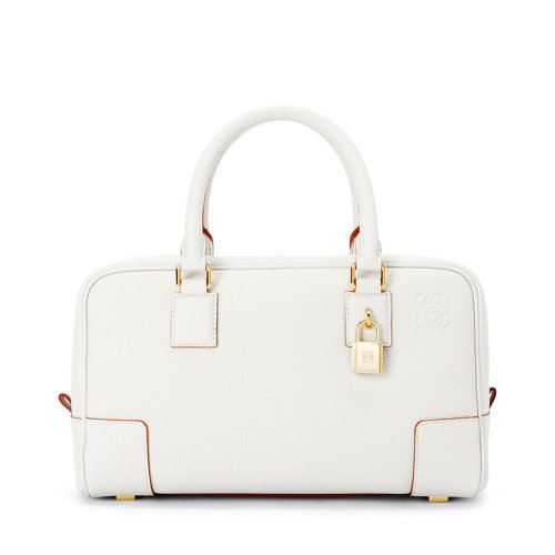  LOEWE/罗意威 22新款Amazona 23系列 女士软白色柔软粒面小牛皮单肩斜挎手提包A039N07X02-1950