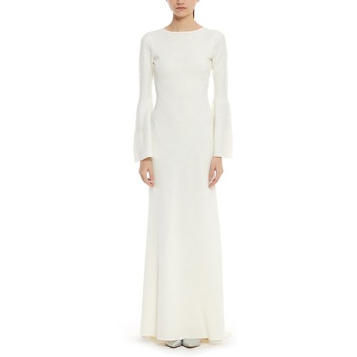 DUXI/度兮【定制】女士礼服 心逸礼服裙 （锦绣中华——2018非遗产服饰秀）同款服装 白色 XS