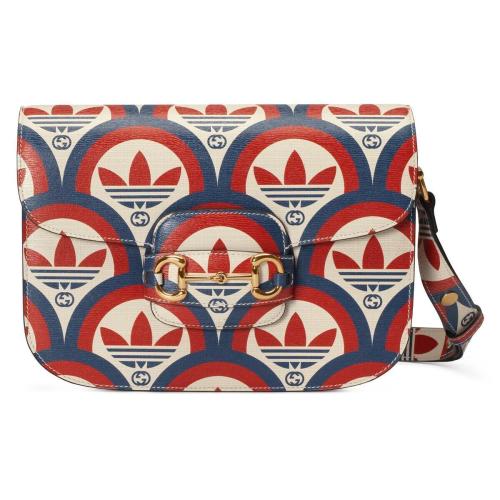  GUCCI古驰 22年秋冬 女士 adidas x Gucci Horsebit 1955系列肩背包 602204 UVG0G 4168