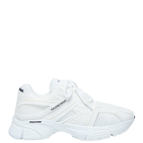 Balenciaga/巴黎世家 22年早春新款 PHANTOM系列 男士白色单色织物和网布运动鞋678869W2E929000