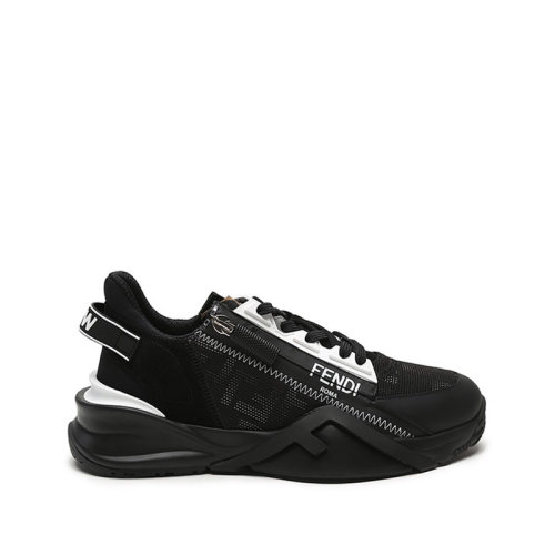 FENDI/芬迪 女士织物等多种材质拼接FLOW休闲运动鞋FF图案 8E8035 AD78