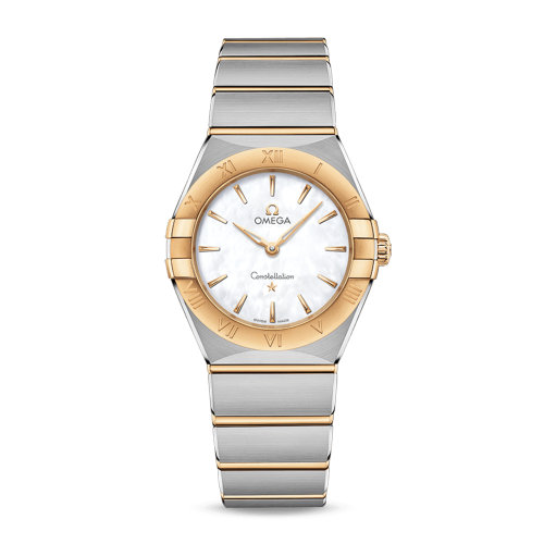 OMEGA/欧米茄 星座系列 精钢 18K金 石英机芯 女士腕表 131.20.28.60.05.002