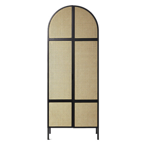 GeleiStory/GeleiStory  藤编艺术柜子现代简约实木框架衣柜民宿卧室大衣橱  衣帽架