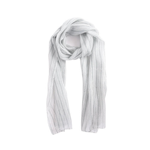 nisiss/怡夕白色藤蔓长丝巾N163SR55