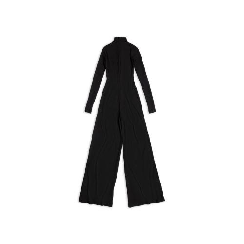  BALENCIAGA巴黎世家 22年秋冬 女士 连体衣 Womens Turtleneck Overall in Black 720285TEV031
