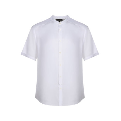 Emporio Armani/安普里奥阿玛尼 男士短袖衬衫 男士莫代尔纤维休闲短袖衬衫 3K1CB7 1NYLZ