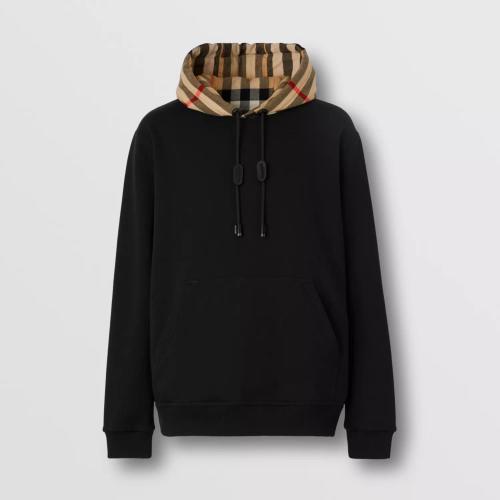  BURBERRY 22年秋冬 男士 格纹连帽棉质连帽衫 80581171