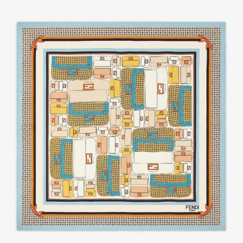  FENDI芬迪 22年秋冬 女士 围巾 BAGUETTE围巾 FXT091ADNEF0TY2