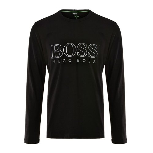 HUGO BOSS/雨果波士 男装 服饰 棉质logo标识时尚休闲 男士长袖T恤