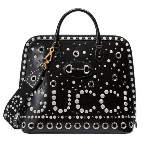  GUCCI古驰 22年秋冬 男士 Gucci Horsebit 1955系列铆钉小号手袋 721174 AAA7Y 1050