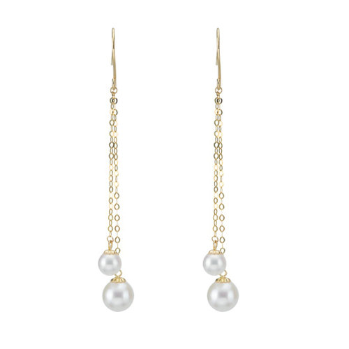 GeleiStory/GeleiStory三生三世系列浅浅上仙款18K金AKOYA海珠耳钉 店铺特惠