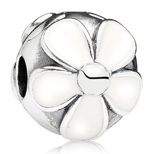 PANDORA/潘多拉 女士银色925银花样年华小雏菊固定扣串饰串珠 791259EN12