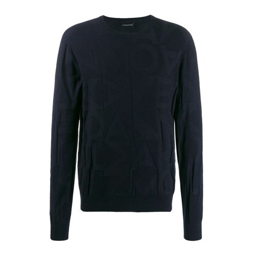  Emporio Armani/安普里奥阿玛尼 男士深蓝色棉质针织衫/毛衣 6G1MY8 MPWZ 0922 PLFSX