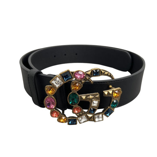 Gucci古驰  水晶双G女士腰带