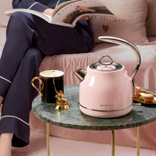 Buydeem/北鼎 K203 电热水壶 全304不锈钢 烧水壶电热壶开水壶电水壶 自动断电 蜜桃粉