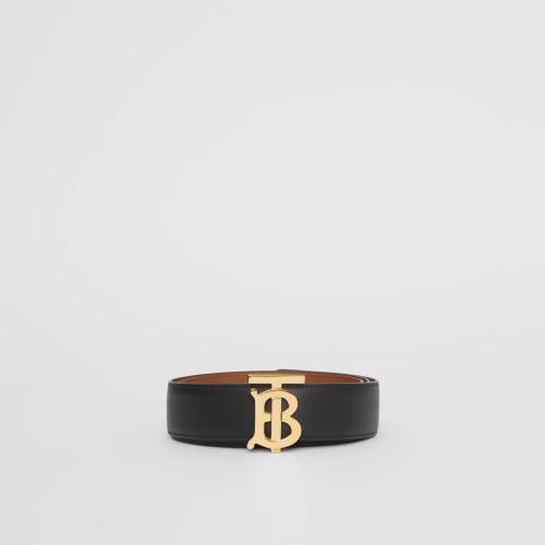  BURBERRY 22年秋冬 女士 双面两用专属标识装饰皮革腰带 80465381