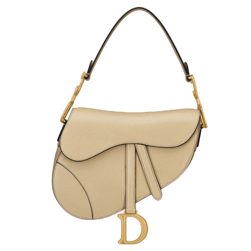 DIOR/迪奥 SADDLE系列 绳色山羊亮皮单肩手提马鞍包 M0446CCEH_M39U