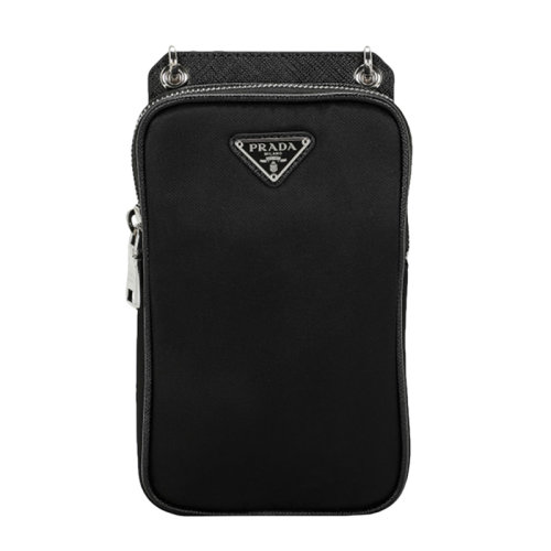 PRADA/普拉达 黑色尼龙男士手机包  2ZT012-074-F0002