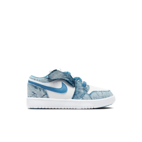 Nike/耐克 22年春夏 儿童款 AIR JORDAN 1 LOW 水洗丹宁 低帮 运动 休闲 板鞋 DM8948-100