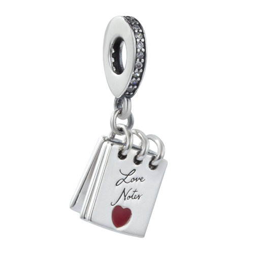 PANDORA/潘多拉 女士银色925银爱的便签吊饰 797835CZ