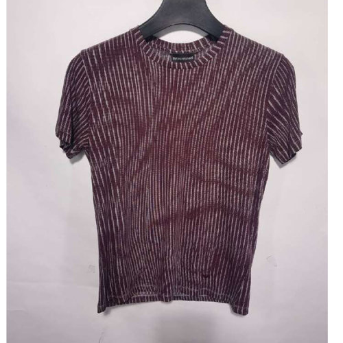 Emporio Armani/安普里奥阿玛尼 红白条纹女士短袖T恤