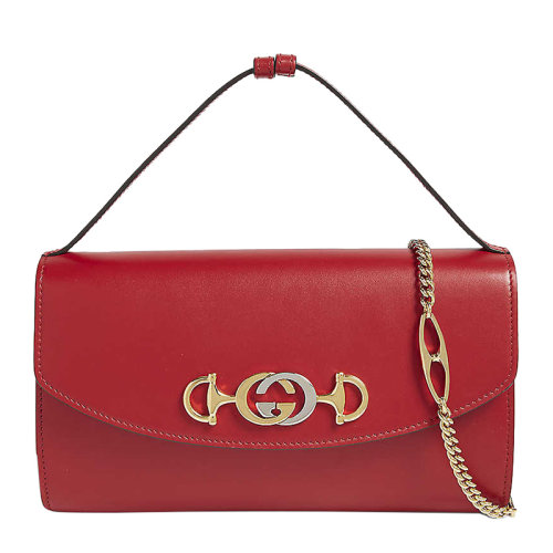 GUCCI/古驰   zumi系列 辛芷蕾同款女士小牛皮单肩斜挎包手提包链条包