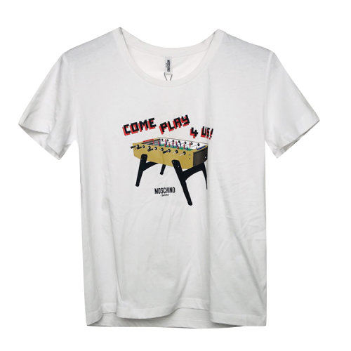 MOSCHINO/莫斯奇诺 白色女士短袖 4 T1924 5504