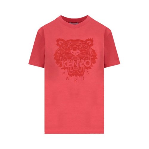  KENZO/高田贤三 女士红色棉质短袖T恤 FB52TS915 4YF 18 PLFSX
