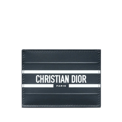 DIOR/迪奥 22春夏新款VIBE系列 女士蓝色牛皮革白色“CHRISTIAN DIOR PARIS”标志卡包卡片夹S6213OSGQ_M928
