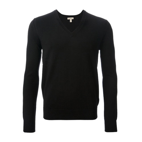 BURBERRY/博柏利男装 服饰 时尚保暖  V领 羊毛长袖套头衫 男士针织衫毛衣 3915899