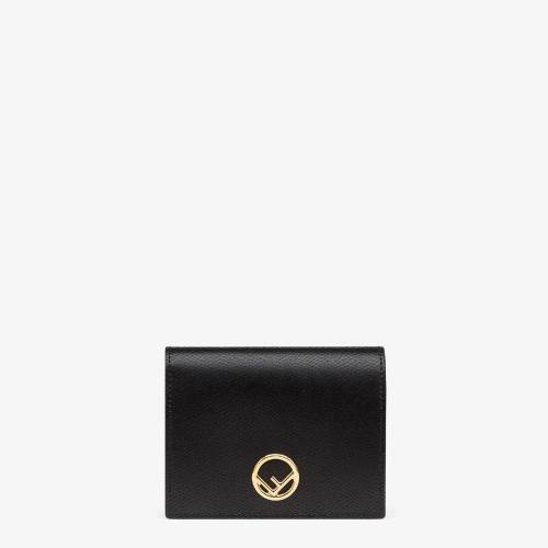  FENDI芬迪 22年秋冬 女士 钱包 黑色紧凑型皮夹 8M0387A18BF0KUR