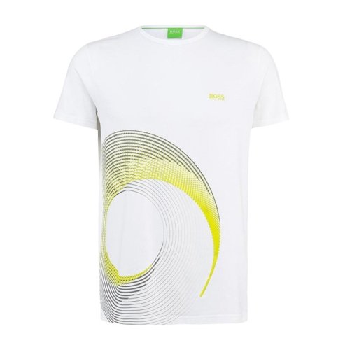 HUGO BOSS/雨果波士 男装 服饰 白色棉质时尚百搭简约男士短袖T恤