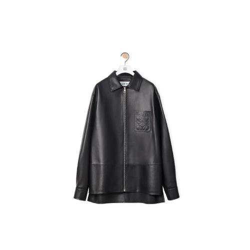  LOEWE罗意威 22年秋冬 男士 大衣 Zip overshirt in nappa H526Y31L03-1100