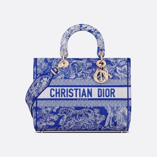  DIOR迪奥 22年秋冬 女士 手提包 Sac Lady D-Lite Large M0566OROC_M808