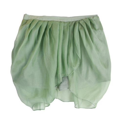 nisiss/怡夕雪纺褶饰交叠短裙女士半身裙n101as04