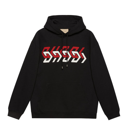 GUCCI/古驰 镜像效果Gucci印花针织男卫衣681210XJDV3