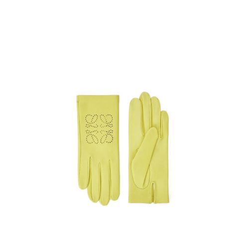 LOEWE罗意威 22年秋冬 女士 手套 Anagram gloves in lambskin K821246X01-4801