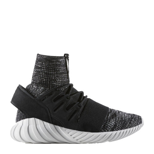 ADIDAS ORIGINALS/阿迪达斯三叶草 Tubular Doom Primeknit 三叶草男鞋 编织休闲鞋 潮鞋 男女通用 黑色BB2392