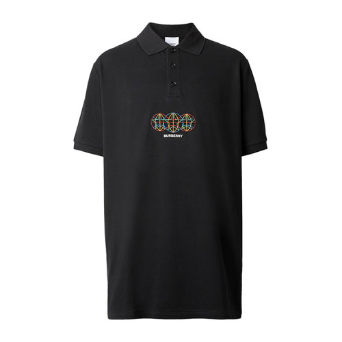 BURBERRY/博柏利 球形图案刺绣珠地网眼布男士短POLO 衫 80355681