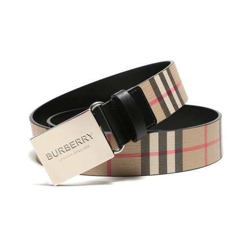 BURBERRY/博柏利  巴宝莉男士混色格纹腰带 80156121 HKY012467