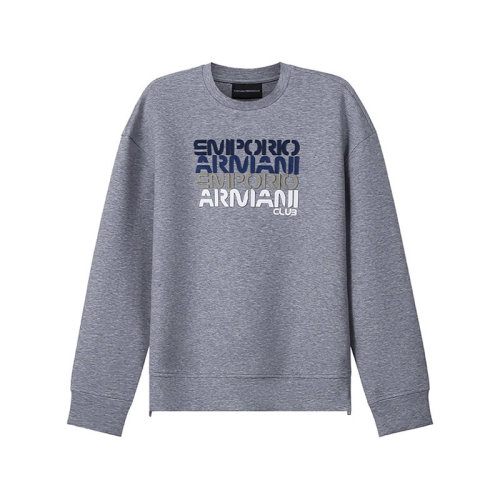 Emporio Armani/安普里奥阿玛尼【22年新款】男士棉质宽松版圆领长袖卫衣运动衫LOGO图案 3L1MCB 1JHSZ