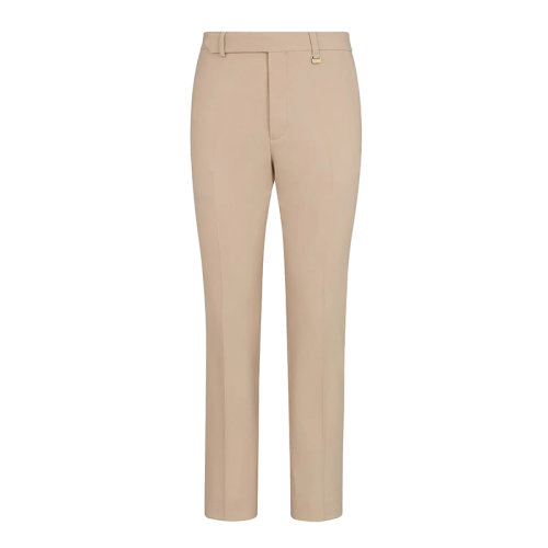 FENDI/芬迪 男士米色弹力羊毛修身长裤FB0720AGYEF0VG0