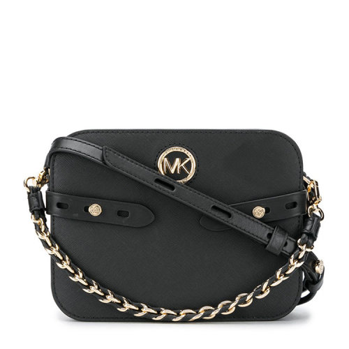 Michael Kors/迈克·科尔斯 时尚百搭 女士 黑色皮革单肩包斜挎包 32F0GNMC7L001 HJH0034C