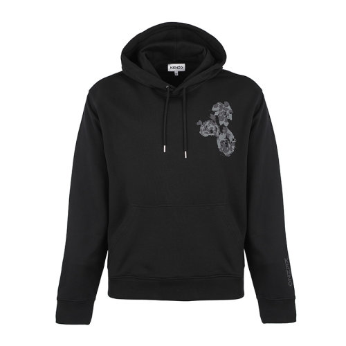 KENZO/高田贤三印花图案棉质连帽宽松男士套头卫衣男卫衣情侣款FB65SW324