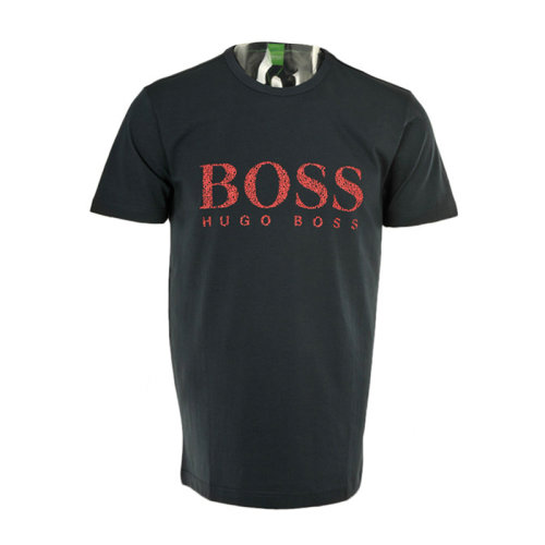 HUGO BOSS/雨果博斯 男士纯色棉质混纺氨纶经典字母徽标印花圆领短袖上衣T恤 TEE6-50325611 多色可选